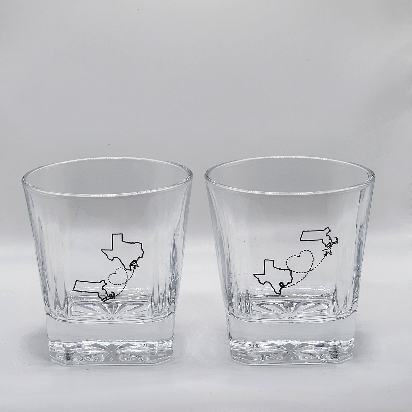Custom whiskey glasses