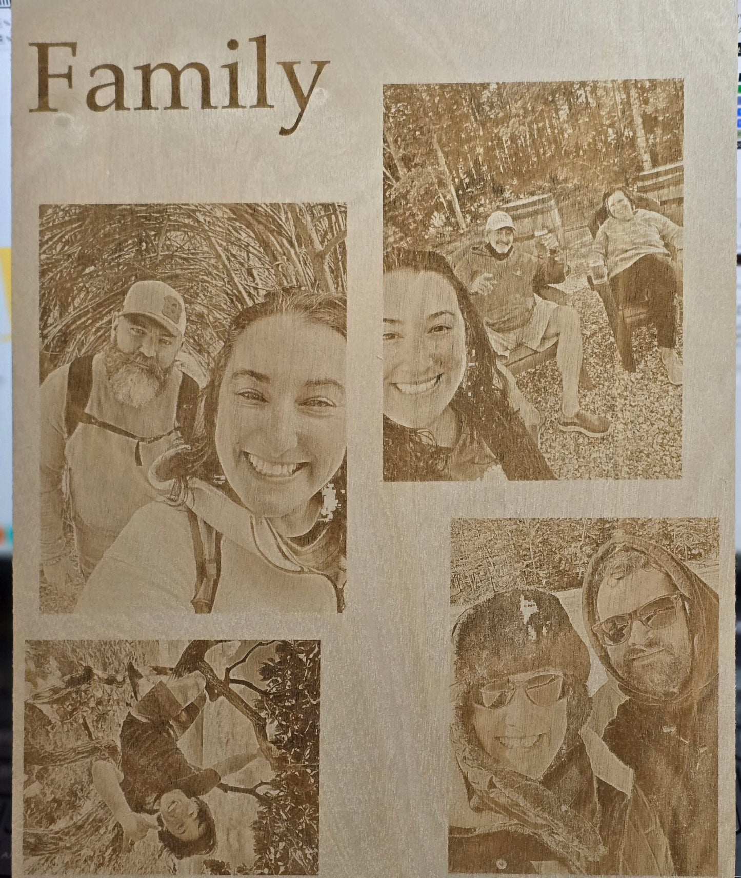 Human Photo on Maple