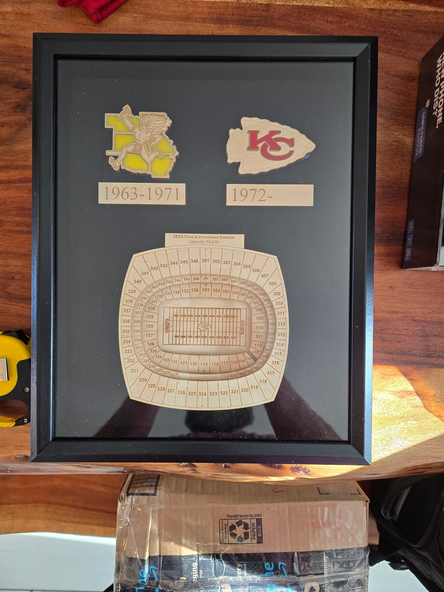 Sports Themed shadow box